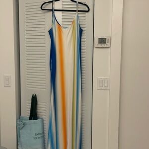 Summer Fun Multi Colored Striped Dresss